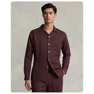 ★ NWT Polo Ralph Lauren Classic Fit Foulard Pajama-Style Shirt ★